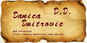 Danica Dmitrović vizit kartica